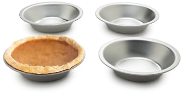 Fox Run 4620 Pie Pan Set, Tin-Plated Steel, 5-Inch, 4-Piece