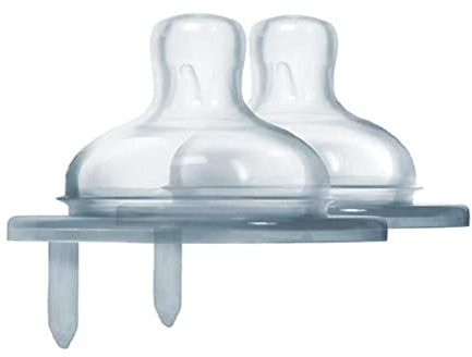 Pura Kiki breitem Hals Natural Vent Fast Flow Trinksauger (Silikon, 2-teilig)
