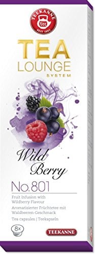 Teekanne Tealounge Kapseln Wild Berry No. 801 K-Fee (8 Kapseln)