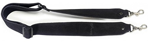 Stagg 22438 Wildleder-Banjogurt (verstellbar, 2x Karabinerhaken, Breite: 5 cm) schwarz