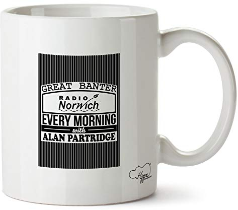 Hippowarehouse Great Banter Radio Norwich Every Morning with Alan Partridge Printed Mug Cup Ceramic 10oz