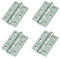 2 Pairs of Door Hinge 3 75mm Ball Bearing Hinges Polished Chrome Suit Internal Doors Pair (2)