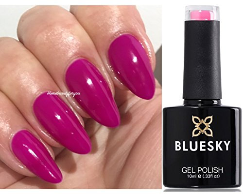 Bluesky Temptation Deep Pink Fuchsia Nail Gel Polish UV LED Soak Off 10ml