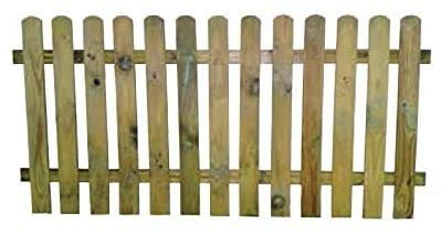 ITALFROM - Staccionata in Legno per Giardino (180x80) Recinzione Giardino Esterno, Divisorio Separe Steccato in Legno di Pino, Materiale Solido e Robusto Impregnato in Autoclave, si può Dipingere