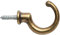 KeyMet Gancio appendiabiti appendiabiti da parete in ottone antico