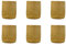 Lot de 6 tasses en bambou réutilisables respectueuses de l'environnement sans BPA pour enfants et adultes