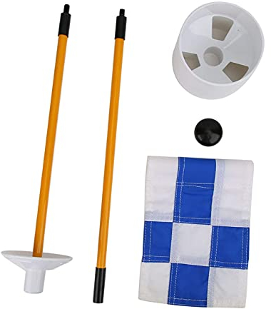 NXX Putting Green Fahnen Golf Flagsticks Praxis Loch Cup Mit Flagge Golf Pin Flags Für Standard-Golfplatz Praxis Putting Red Flagstick Tragbare Golf Pin Flags,Blau