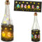 alles-meine.de GmbH Glas - Lichterflasche Motiv frei wählbar 6 Stück LED lustige Eulen & Sterne inkl. Name - Timer Funkiton - LICHT Dekoflasche/Flasche - 28 cm - Batter..