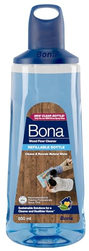 Bona Premium Spray Mop Cartridge, Wood Floor Cleaner, for Varnished or Hard Waxed Wood Floors, 850ml