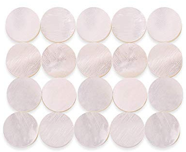 White Pearl Shell Dot Inlays 6mm Griffbrett Inlay Dots White Perlmutt Shell Dot Fret Inlay für Gitarrengriffbrett(Sell ​​20)
