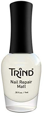 TRIND | Smalto Rinforzante per Unghie |Nail Repair Natural Lucido Lattiginoso | Base Smalto Proteico | Risultati in 7 Giorni (1 x 9ml) (Natural Opaco)