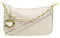 Pochette Borsetta Donna in Pelle Italiana Clutch Tracollina (Beige)