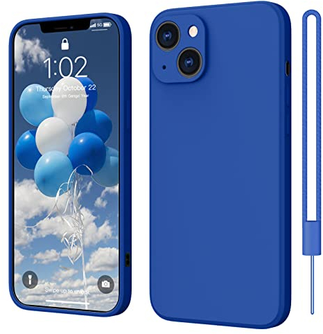 ElestBela für iPhone 13 Mini Hülle, Handyhülle für iPhone 13 Mini Ultra Dünn Slim mit Microfiber, Kratzfeste Rundumschutz Case Schutzhülle Hülle Königsblau