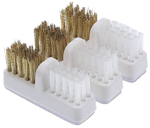 minkissy 3pcs Grinding Head Cleaning Brush Nail Drill Bits Nail Cleaner Brush Cleaning Brush Electric Nail Drill Bit Polishing Brush Nail Drill Machine Accessories Nail Art Brush Polisher