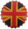 BESTonZON Union Jack Bottle Cap Wall Art Beer Cap Pendant Hanging Decor for Living Room