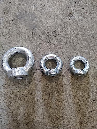 Ringmutter M6-M30 galvanisch Verzinkt (5-15 Stück) Kranöse Zurröse Ösenmutter Augenmutter (M20-5 Stück)