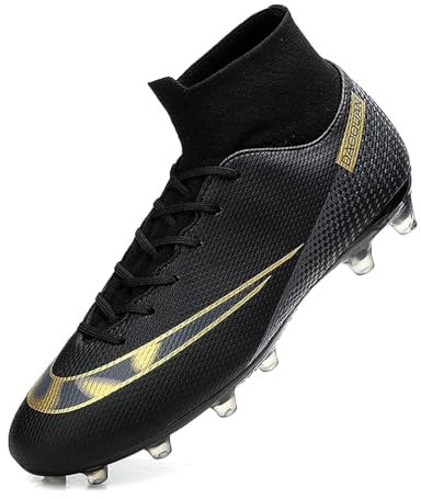 IFIKK Professional Unisex Football Boots with Long Spikes TF Ankle Football Shoes Outdoor Grass Training Shoes