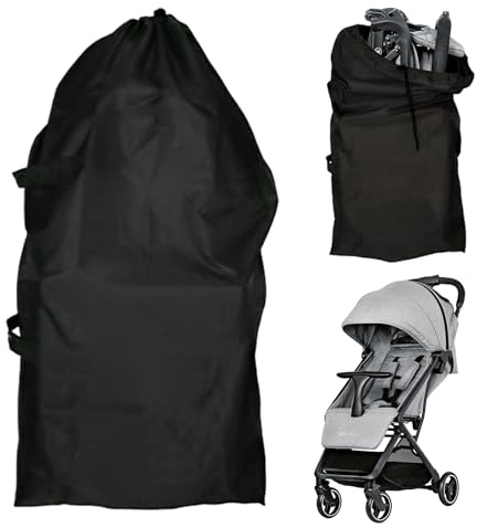 Wisebom Borse Passeggino, Borsa da Viaggio Trasporto Passeggino, Copripasseggino Universale Sacca Porta Passeggino Accessori Passeggino per Aereo Gate Check e Stoccaggio