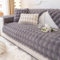 Gluhbirnen Kaninchen Plüsch Sofabezug, Sofa überwurfdecke, Sofa Überwurf, Sofaschoner rutschfest, Warmer Super Weicher Plush Sofabezug, Dunkelgrau, 70 * 90CM