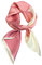 FEIBOON Schal aus 100% reiner Maulbeerseide, quadratisch, 68,6 x 68,6 cm, für Damen, Halstuch, Kopftuch, Haarschal, Bandana, in Geschenkverpackung, Rosa/Weiß, 21in