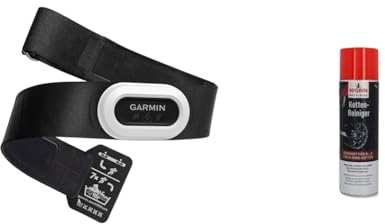 Garmin HRM- Brustgurt, Aufzeichnung von Herzfrequenzwerten, ANT+ und BLE & NIGRIN MOTO-BIKE Ketten-Reiniger für Motorrad, geeignet für O-, Z- und X-Ring-Ketten, 500 ml