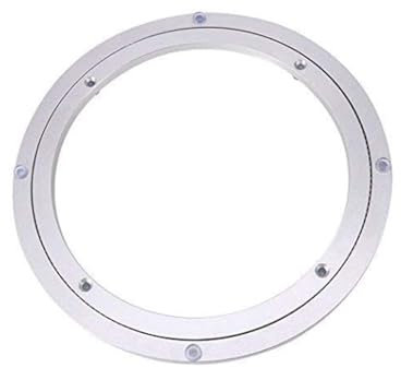 Plato Giratorio Mesa, 40cm Grande Plataforma Giratoria de Aluminio Con Rodamiento para Restaurante, TV, Tartas, Fotografía y Monitor