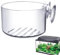 Pot de plante aquatique en acrylique - Ventouse - Accessoire pour aquarium d'eau salée et d'eau douce