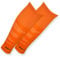 Tapedesign - TUBES PRO 1 Paar Fußball Stutzen (ohne Socken) Orange für Damen, Herren & Kinder - Fussball Sleeves für Schienbeinschoner - Fussball-Stutzen Knie lang - Fußball-Strümpfe (One-Size)