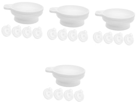 PRETYZOOM 20 Piezas Embudo De Silicona Embudo Plegable Pequeño s Para Llenar Botellas De Coche De Botella De Llenado En Forma De Cono Gel De Sílice