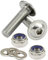M5 Flanged socket button head screws + Nylocs Nuts + Washers A2 Stainless Steel (10, M5 x 25mm)