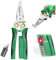 8 in 1 Wire Stripping Pliers for Cutting and Pulling Wires, Wire Strippers with Electricity Measurement Function,Cable Scissors for Scraping and Pressing Wires with Voltage Test