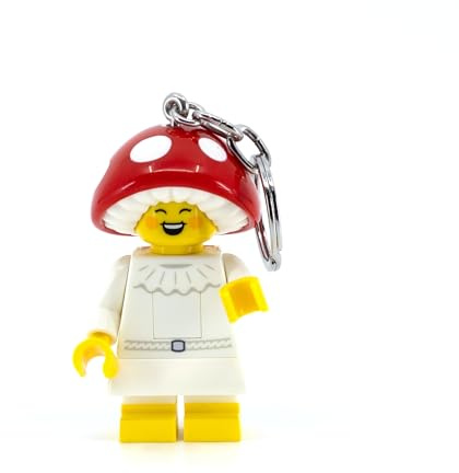 Lego Minifigures - Mushroom Sprite Keychain Light - 2.6 Inch Tall Figure (KE240H)