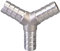 Connettore per tubo a forma di Y, 20 mm, in acciaio inox, a 3 vie, connettore adattatore per tubo spinato, per acqua/carburante/gas