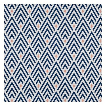 AMIGO Diamantoptik Tapete Geometrische Selbstklebende Wandsticker Blaue Streifen Kleberückseite Plastik Vinyl-Folie Rolle für Möbel Küche Schränke Badezimmer Abnehmbar Wasserdicht 44.5x500cm