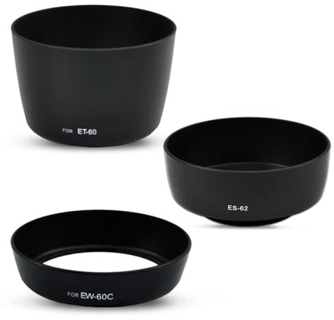 TH1000XUE EW-60C + ET-60 + ES-62 Set paraluce for Obiettivo for Canon EF 18-55mm 55-250mm 50mm f1.8 II