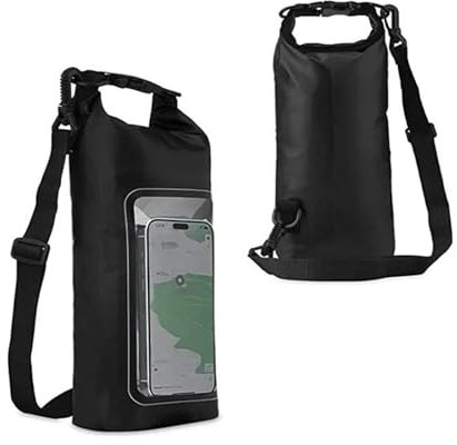sup zubehör 2L Surfbrett Kajak Lagerung Tasche Für Trekking Schwimmen Surfen Schlauchboot Taschen Sup Board Zubehör Surfboard Deck Bag(Black Swim Bag)