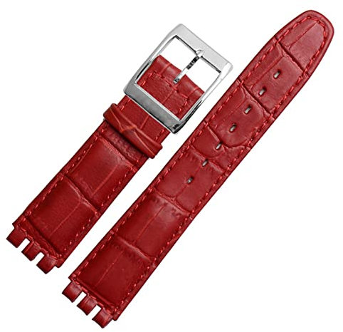 CHCWR 17mm 19mm Echtes Kalbsleder Handgelenk Strap Für Uhr Band Männer Frauen Alligator Muster Armband Zubehör