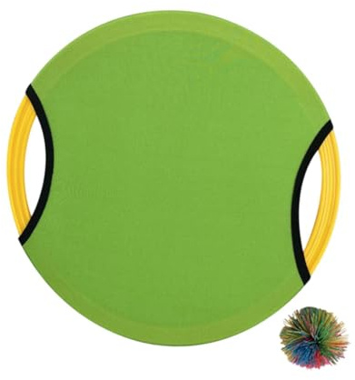 Baoblaze Trampoline Paddle Ball Game Set, sensorische Trainingsausrüstung, Hüpfpaddel & String Ball für Party, Rasen, für Kinder Erwachsene, GrÜn
