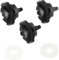 Alipis 3 Pezzi Viti Del Casco Garage Motociclistico Calotta Rinfrescante Visiera Antiurto Tinta Visiera Kit Riparazione Aletta Parasole Accessori Per Motocross Porta Pc Black