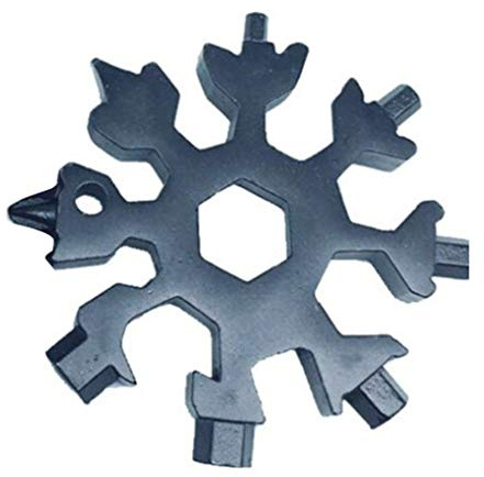 18 in 1 Schneeflocke Outdoor Survival Tourismus Multi Tool Edelstahl Camping Ausrüstung EDC Mini Tools
