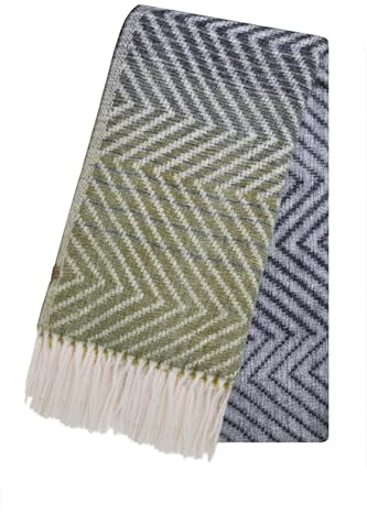 Weird Fish Jadida Brushed Zig-Zag Scarf Midnight Size ONE