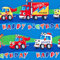 Simon Elvin Geschenkpapier Auto, Jungen, Geburtstag, Polizei, Fahrzeug, 50 x 70 cm, 5 Bögen, Blau