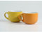 OEM SYSTEMS Tazza da colazione grande Colorata con manico 400 ml Giallo/Arancio 1 pz