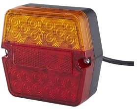 HELLA VALUEFIT Rückleuchte - LED - 24V / 12V - Anbau/geschraubt - ECE - Lichtscheibenfarbe: rot/gelb - Stecker: offene Kabelenden - links/rechts - Menge: 1-2VB 357 023-011
