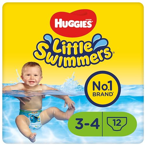 Huggies Little Swimmers - Pañales de natación (7-12 kg, 12 unidades)