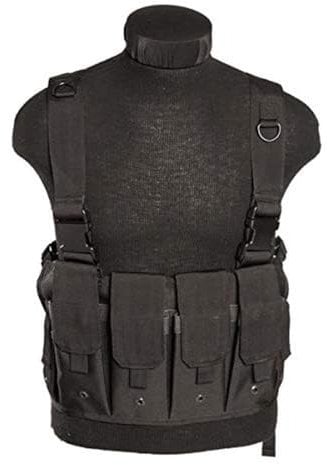 Mil-Tec Magazinträger Chest-13532002 Schwarz Einheitsgröße