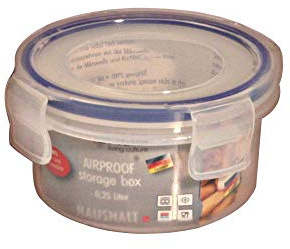 Axentia Gefrierschrank Aufbewahrungsbox 2 L, eckig, plastik, durchsichtig, 0.25 Liter 10x6 cm rund