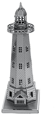 Fascinations MMS040 Metal Earth Metallbausätze - Leuchtturm Lighthouse, lasergeschnittener 3D-Konstruktionsbausatz, 3D Metall Puzzle, DIY Modellbausatz mit 1 Metallplatine, ab 14 Jahre