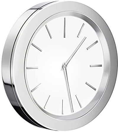 Smedbo Time Badezimmeruhr verchromt mit weißem Ziffernblatt Dm.: 60mm YX380