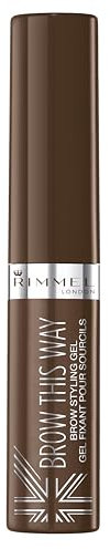 Rimmel Brow This Way 002 - eyebrow gels (Brown, mid Brown, Women, Bottle)